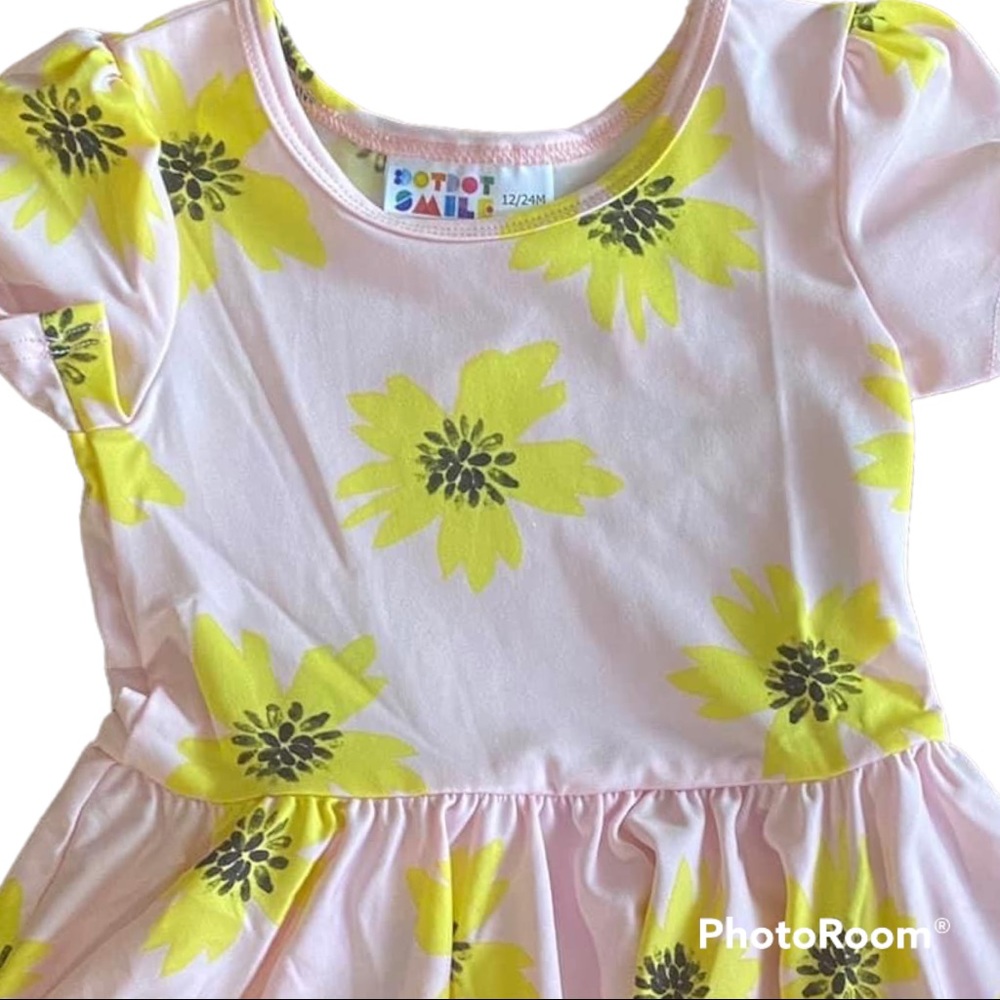 NWT DotDotSmile toddler dress size 12/24 pink floral